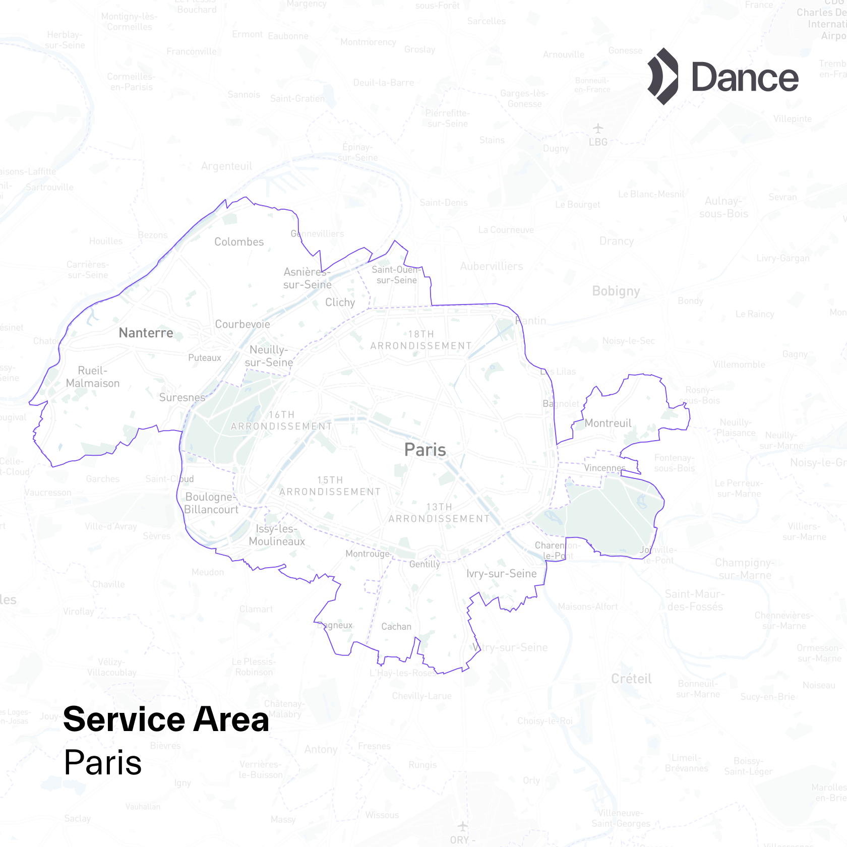 Paris Service Area - Update July 2025